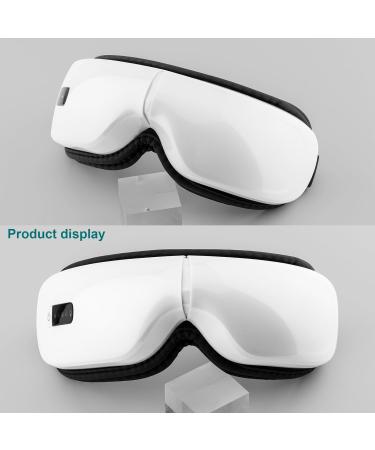 Rechargeable Eye Massager with Heating Vibration & Bluetooth Music 5 Massage Modes for Eye Pain Relief Dry Eye Improvement & Better Sleep - Buy Online on GoSupps.com