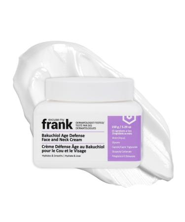 Excuse My Frank - Bakuchiol Age Defense Face and Neck Cream Correction for Puffy Aging Skin Fine Lines Dark Circles Wrinkles Korean Anti-aging Skincare (1 Pack)