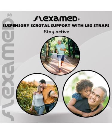 Buy Suspensory Scrotal Support with Leg Straps | Premium Comfort & Support | International Shipping Available - Buy Online on GoSupps.com