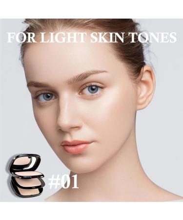 Boobeen 2 Layers Oil Control Pressed Powder - Long-Lasting Matte Finish, Light Shade Compact Foundation - Buy Online on GoSupps.com
