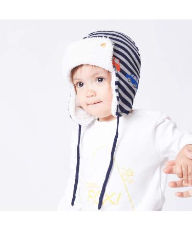 Gajaous Baby Winter Animals Earflap Beanie Hat | Infant Dinosaur Fox Pattern Fleece Lining | 0-12 Months - Buy Online on GoSupps.com