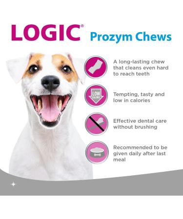 Logic Prozym Chews for Medium to Large Dogs - Neutral Flavor - Buy Online on GoSupps.com