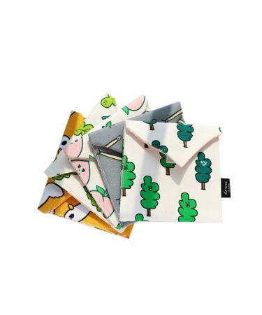 Beavorty Menstrual Pouch 5pcs Pad Holder Pad Storage Bag Pads Travel Bag Wallet Napkin Women Pouch Women Purse Plain Secret Pouch