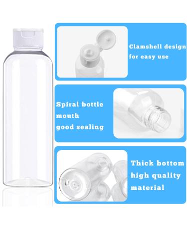 60 Pack 2oz Refillable Travel Bottles - Mini Portable Soap Dispenser Containers (60ml) for Hand Soap, Shampoo - Plastic, Leakproof - Bulk Pack of 60 - Buy Online on GoSupps.com