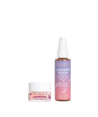 Pacifica Beauty Moonlit Stars Duo: Lavender Pillow Mist & Linen Spray + Overnight Lip Treatment | Holiday Gift Set for Sleep & Clean Skin Care | Vegan & Cruelty Free - Buy Online on GoSupps.com