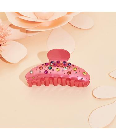 Shop Lilie & White Pink Acrylic Hair Clips for Women - Non-Slip Medium Claw Hair Clips | HC21224A - Buy Online on GoSupps.com