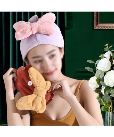 Quick-Drying Dry Hair Cap - Soft Cute Shower Cap Scarf for Women | Black Shampoo Towel - Buy Online on GoSupps.com