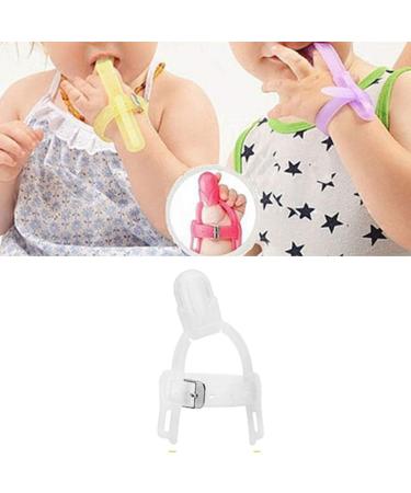 Shop Homeriy Baby Thumb Sucking Finger Protection - Adjustable Silicone Bite Ring for Infants | Transparent Design for Comfort - Buy Online on GoSupps.com
