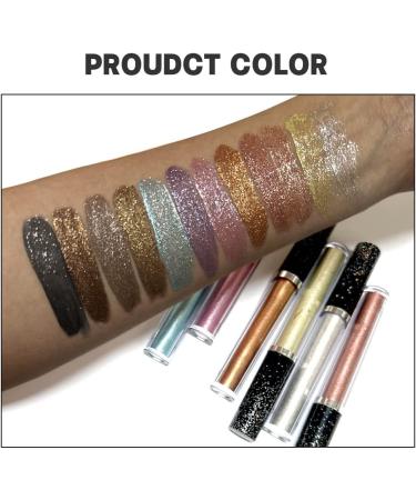 PICKX Liquid Eyeshadow Liquid Glitter Eyeshadow Long Lasting Opaque Liquid Eyeshadow High Impact Multidimensional Metallic Liquid Eyeshadow Reflective Glitter Liquid Eyeshadow Set Makeup Sets - Buy Online on GoSupps.com