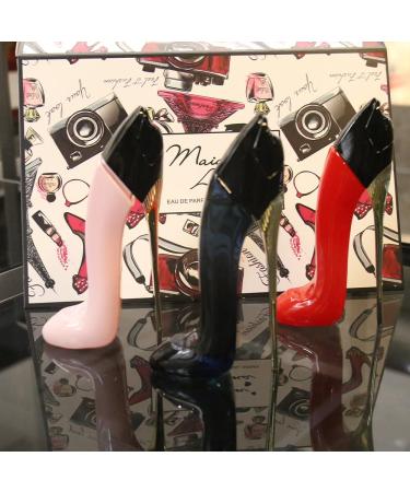 Cool Girl High Heel Shoes 3 Piece Minis Fragrance samples Set perfumes for Women Combinations of Jasmine Rose Choice with Natural Mild & Non Each One is 30ml - Buy Online on GoSupps.com