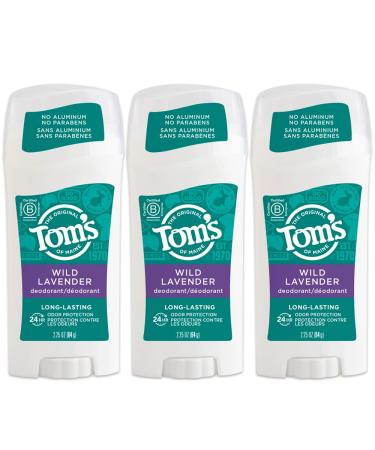 Tom's of Maine Long-Lasting Aluminum-Free Natural Deodorant for Women, Wild Lavender, 2.25 oz. 3-Pack - Buy Online on GoSupps.com