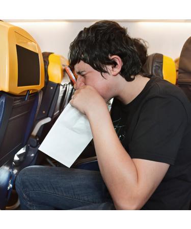 Healifty Vomiting Bags Disposable 50pcs - Paper Vomit Bags for Motion Sickness - Travel Barf Throw Up Bags - Pack of 50 - Buy Online on GoSupps.com