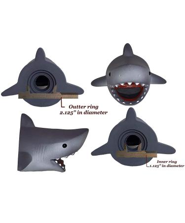 Children's Faucet Extender & Bath Spout Cover - Grey Shark Design for Hand Washing Safety - Kids Toddler Bathroom & Kitchen Accessory - Buy Online on GoSupps.com