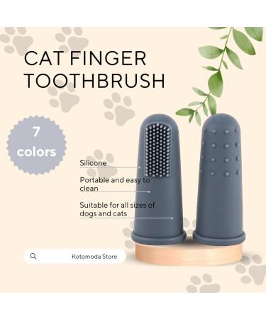 Buy Kotomoda Cat Finger Silicone Toothbrush - Food Grade Soft Pink - Best Pet Dental Care Tool for Cats - Buy Online on GoSupps.com