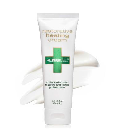 Renucell Restorative Healing Ointment for Itchy and Dry Skin with Natural PHYOXOLIN Moisture Barrier Skin Repair Cream to Soothe Cracked Irritated Skin on Face & Body 2.5 oz