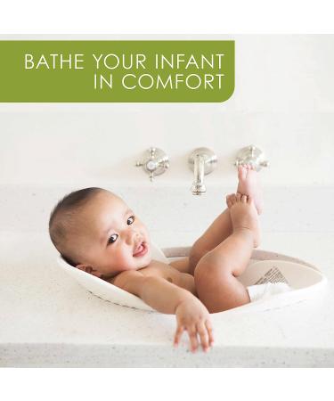 Puj Flyte Compact Infant Bathtub - Stylish Baby Bath Essential for Newborns and Infants | Home and Travel Friendly | 23.5 x 10.51 x 1.5 inches, White - Buy Online on GoSupps.com
