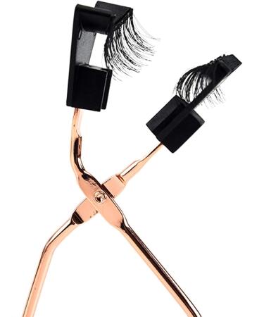 Shop Rose Gold Magnetic Eyelash Curler & Applicator Tool - Perfect for Stunning False Lashes | International Shipping Available - Buy Online on GoSupps.com