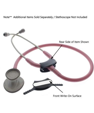 2 Pack Black Yoke Stethoscope ID Tag for Cardio Steth - Customizable and Personalized - by Specialist ID - Buy Online on GoSupps.com