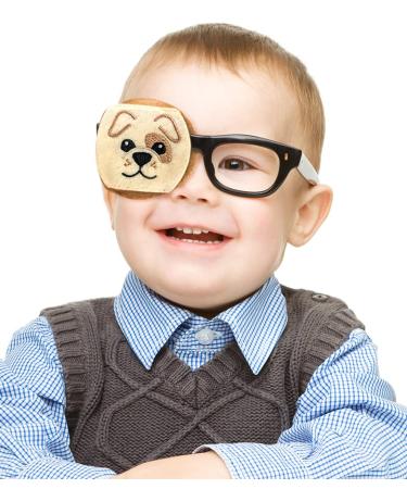 Eye Patch- Puppy Eyeglass Eye Patch for Children by Patch Pals (Right Eye Coverage)