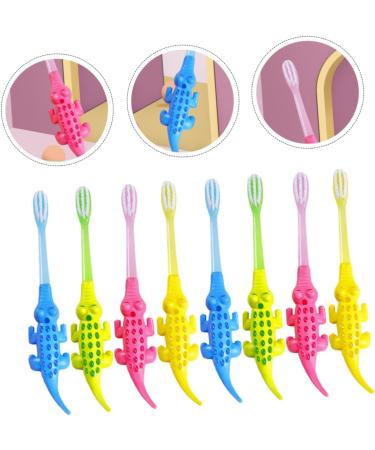 Ultechnovo 8st Cartoon Tier Toothbrushes - Children s Dental Care & Tooth Cleaning Brush | Safe & Fun for Kids - Buy Online on GoSupps.com