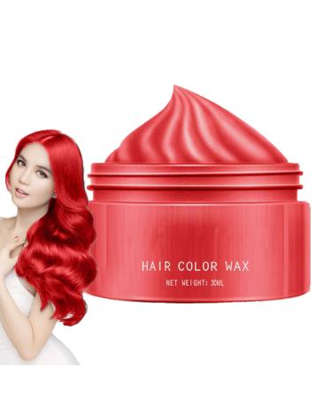 Cire De Couleur De Cheveux - Colorant Cr me La Coiffure Temporaire Vibrante | Look Natural Look Dye Cire | Mod lisation Temporaire Couleur Des Cheveux Pour Hommes Femmes ges | Parfait Pour Le Red