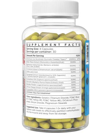 Enhanced Labs SLIN Carb Converter & Blocker - Glucose Disposal Agent for Increased Muscle Strength - 120 Capsules [1 Count] - Buy Online on GoSupps.com