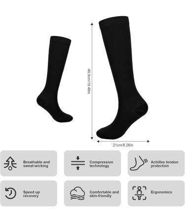 Halinuia Compression Stockings for Men & Women | Optimal Support for Sports Running Cycling & Travel - Buy Online on GoSupps.com