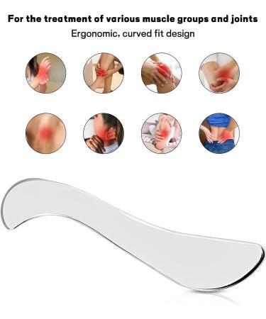 Buy Gua Sha Stainless Steel - Premium Fascia Tool for Lymphatic Drainage & Full Body Massage - Pain Relief for Legs Back Face & Neck - Buy Online on GoSupps.com