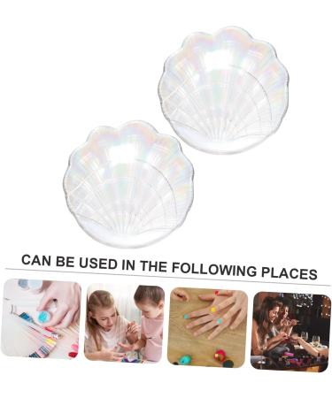 Didiseaon 2 Stks Manicure Makeup Kleurenpalet Nail Board Nail Art Plate Transparent - Buy Online on GoSupps.com