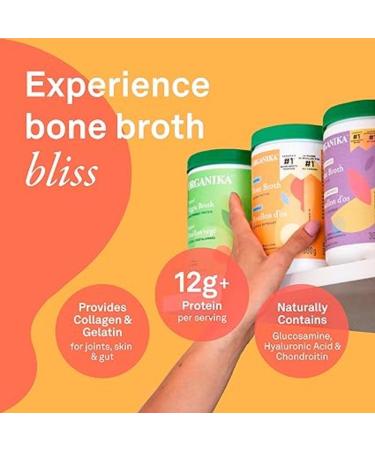 Organika Bone Broth Chicken with Turmeric & Black Pepper 300g - Premium Nutrient-Rich Blend - Buy Online on GoSupps.com