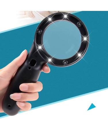 Charging Magnifier HD with Lights for The Elderly to Read 10 Times Handheld Portable Reading Newspaper Good Times - Buy Online on GoSupps.com