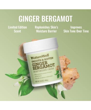 NATURE WELL Ginger Bergamot Moisturizing Cream - 16 Oz, For Face & Body, with Natural Oils & Extracts - Buy Online on GoSupps.com