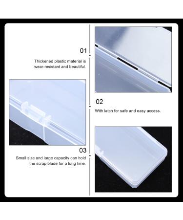Topbathy 10-Pack Disposable Razor Blade Cases - Transparent Organizers for Hairdressing & Safe Disposal - Buy Online on GoSupps.com
