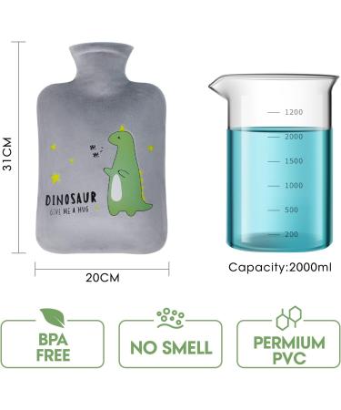 Buy Ovooker 2L Hot Water Bottle - Soft Cover Odorless PVC Hand Warmer for Pain Relief - Ideal for Kids & Adults - Pink - Buy Online on GoSupps.com