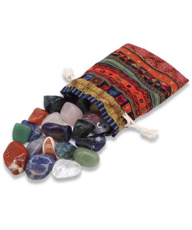 Lavisa drum stones healing stones Halbedelstein mixture |Gemstones crystals for water treatment |100% natural stones mineral stones |Gem water (L 150 grams) L 150g