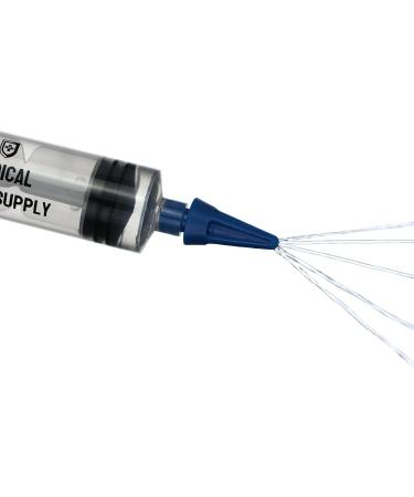 Medical Sales Supply Ear Wax Removal Syringe with Penta-Stream Nozzle - Safe & Comfortable Home Ear Cleaning Tool - Includes 3 Family Safety Tips - Buy Online on GoSupps.com