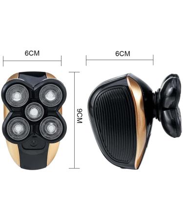 Top 5 in 1 Head Shaver for Bald Men - 5D Rechargeable Electric Razor with Floating Heads Hair Clipper Nose & Ear Trimmer | Best Facial Cleaning Brush - Buy Online on GoSupps.com