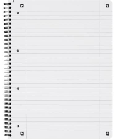 Oxford Touch A4 College Block - Ruled with Double Margin 80 Sheets Coral (Pack of 2) | International Shipping Available - Buy Online on GoSupps.com