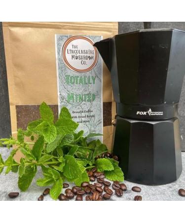 Medicinal Mushroom Reishi & Ground Mint Mushroom Coffee 1x 110g Bag - Toatally Minted- By The Lincolnshire Mushroom Co. - Buy Online on GoSupps.com
