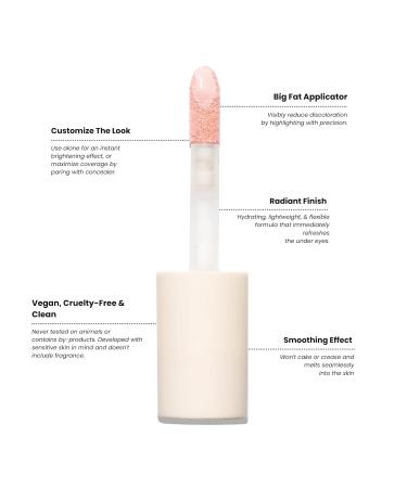 Half Caked Star Bright Liquid Under-Eye Brightener | creamy lightweight formula with light-medium coverage | 4.8ml / 0.16 fl oz (Lovelight) - Buy Online on GoSupps.com