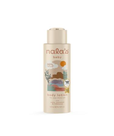 Nala's Baby Body Lotion | Award-winning | 99% Natural | Dermatologically-tested and Paediatrician-approved | Nourishing Blend of Soothing Oat and Coconut Oil | Vegan | 200ml and 400ml | Nalas Baby 400.00 ml (Pack of 1)