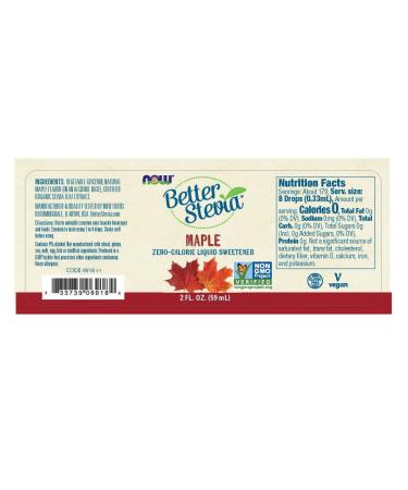 Now Foods Better Stevia Chai Spice Liquid Sweetener - Zero-Calorie 2 fl oz - Buy Online on GoSupps.com