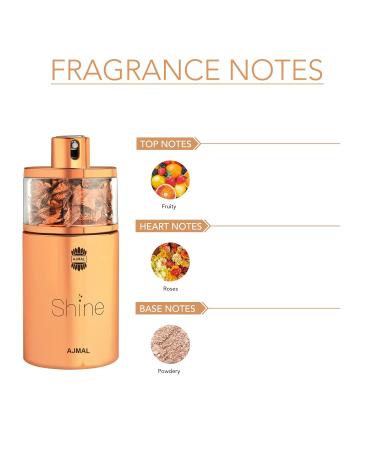 Ajmal Shine 2.5 Oz For Women - Made in Dubai 2.53 Fl Oz (Pack of 1) - Buy Online on GoSupps.com