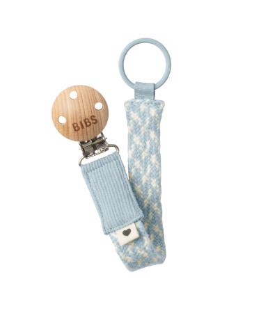 BIBS Pacifier Clip. Pacifier String. Organic Cotton. Danish Design. Organic Cotton String 0-36 Months Baby Blue/Ivory Baby Blue / Ivory