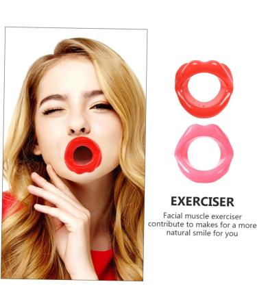 FRCOLOR Face Corrector Cheek Exerciser - Slim Lips & Anti-Wrinkle Beauty Tool | 2pcs Personal Face Trainer - Buy Online on GoSupps.com