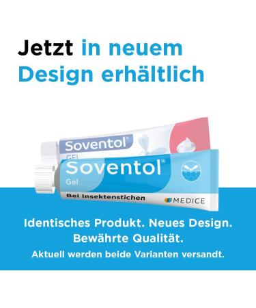Soventol Gel 3 x 20g - Cooling Relief for Insect Bites & Itching | Family-Friendly Travel Pharmacy Solution - Buy Online on GoSupps.com