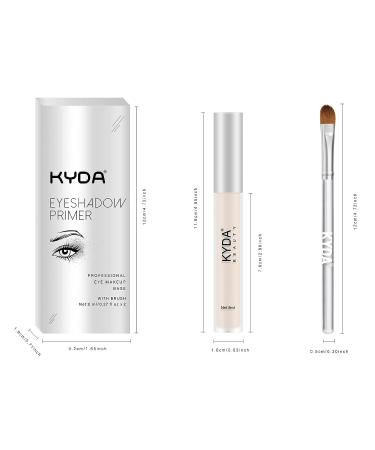 KYDA 2 Pcs Eyeshadow Primer Kit | Matte Liquid Shadow Base with Brush | Long Lasting & Waterproof | Professional Eye Makeup Base - #01 BRIGHT A-BRIGHT - Buy Online on GoSupps.com