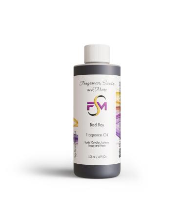 Bad Boy Fragrance Oil - 4 Fl Oz Plastic Bottle (120ml) 4 Fl Oz (Pack of 1)