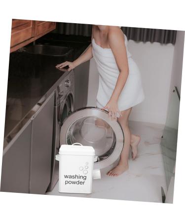 TIDTALEO washing powder storage bucket dispenser snack laundry organizer laundry container laundry soap dispenser fabric softener dispenser wrought iron at home laundry - Buy Online on GoSupps.com