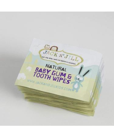 Jack N' Jill Baby Gum & Tooth Wipes - Neutral Flavor | 100% Soft Cotton | All-Natural & Safe | Steam Sterilized | Gently Textured | Fluoride, Sugar, & Parabens Free | 25 Pack - Buy Online on GoSupps.com